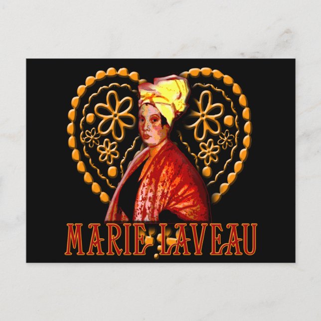 Postal Primeros sacerdotes de Marie Laveau Voodoo (Anverso)