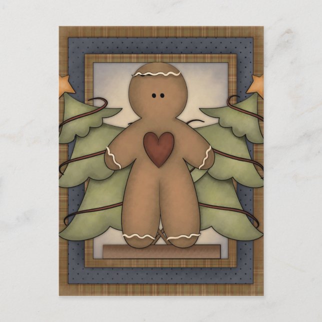 Postal primitiva del día de fiesta (Anverso)