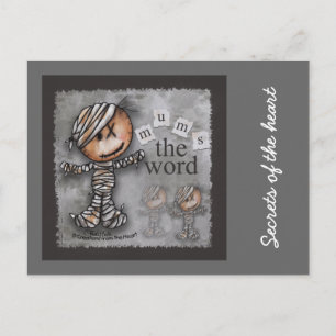 Postal Primitiva momia-Mamá la palabra