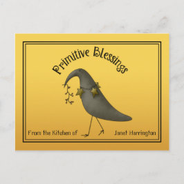 Postal Primitive Country Crows Recetas
