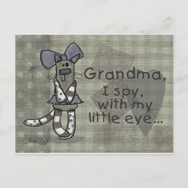 Postal Primitive Kitty Familia Específica Cumpleaños (Anverso)