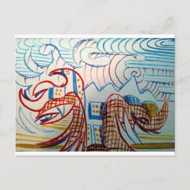 Postal Primitivo futuro (Anverso)