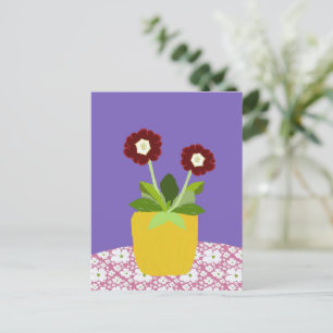 Postal Primula aricula Postcard