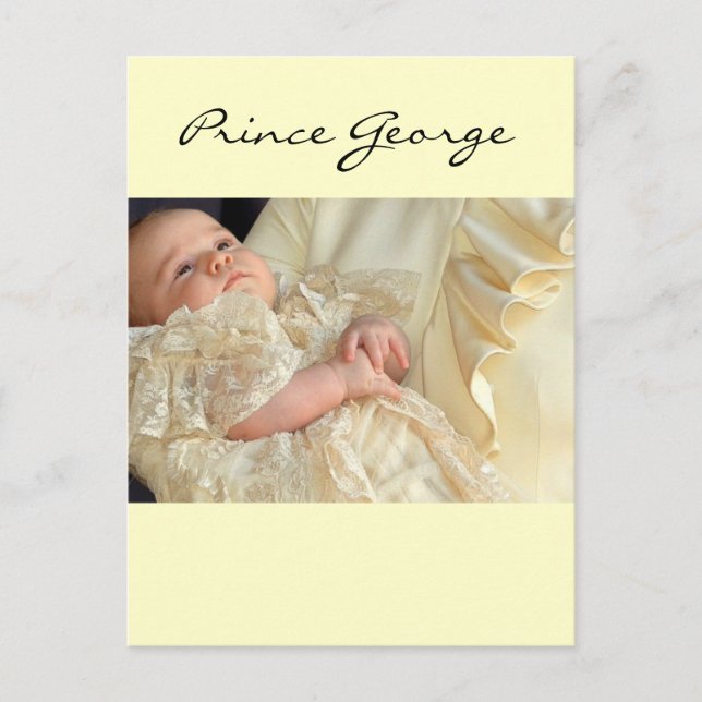 Postal Prince George Christening (Anverso)