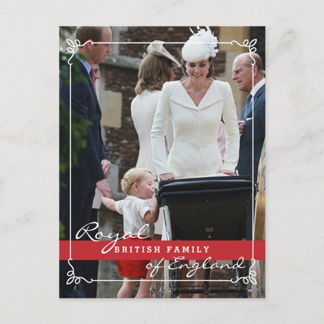 Postal Prince George - Kate Middleton Royal Family (Anverso)