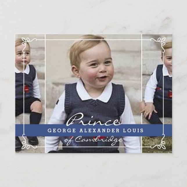 Postal Prince George - William & Kate (Anverso)
