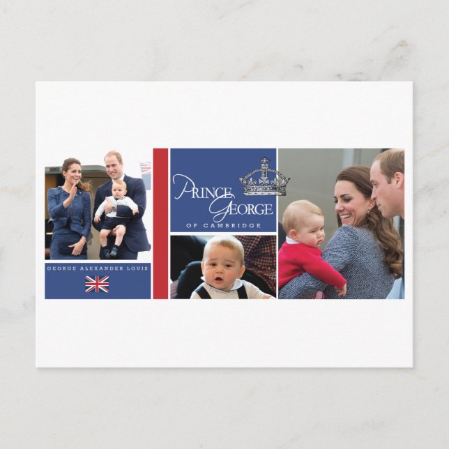 Postal Prince George - William & Kate (Anverso)