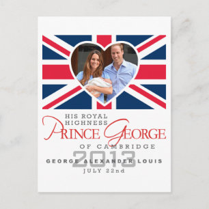 Postal Prince George - William & Kate