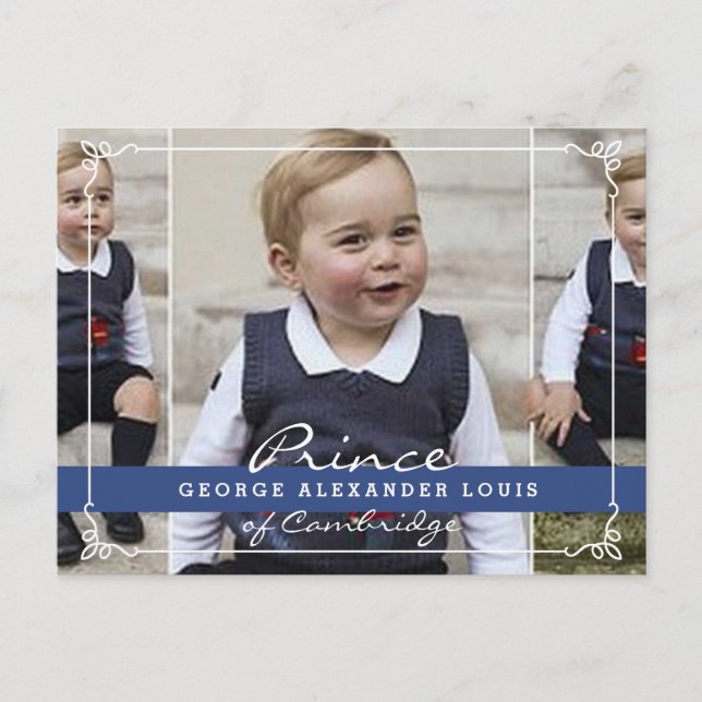 Postal Prince George - William & Kate (Anverso)