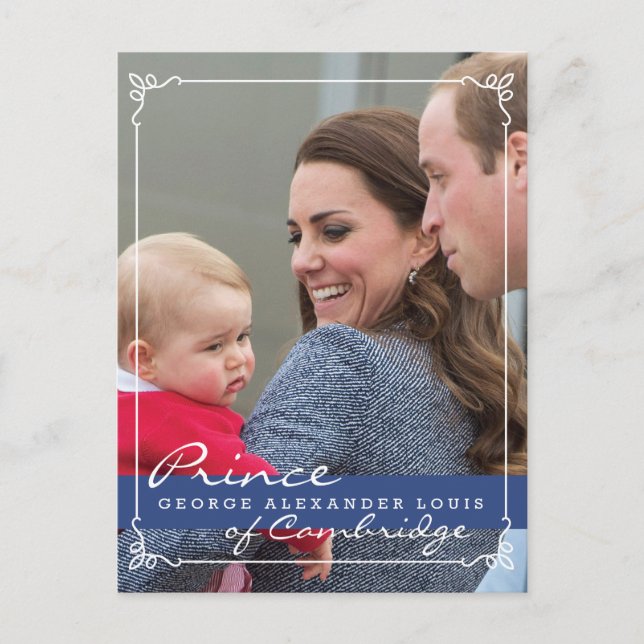 Postal Prince George - William & Kate (Anverso)