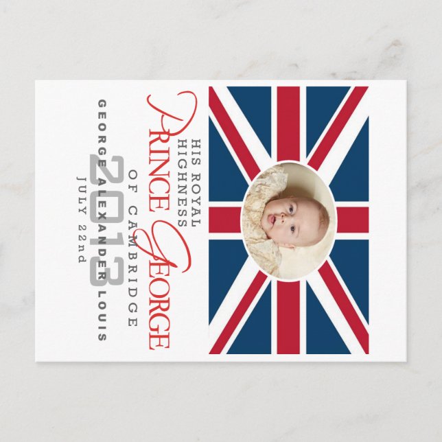 Postal Prince George - William & Kate (Anverso)