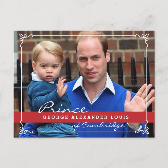 Postal Prince George y Prince William (Anverso)
