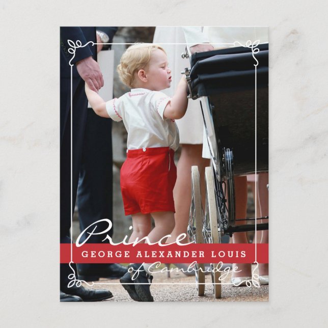 Postal Prince George y Prince William (Anverso)