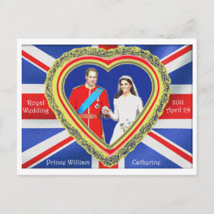 Postal Prince William and Catherine Royal Boda