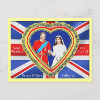 Postal Prince William and Catherine Royal Boda