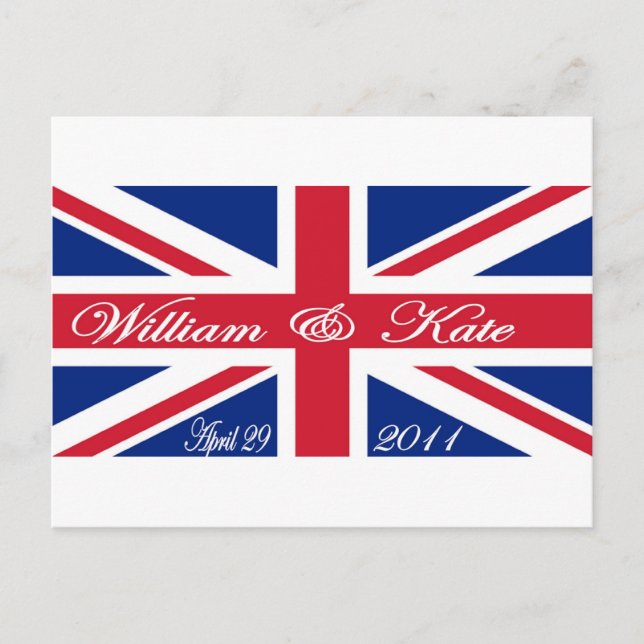 Postal Prince William and Kate (Anverso)