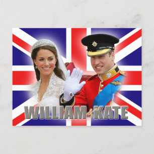 Postal Prince William & Catherine Postcard