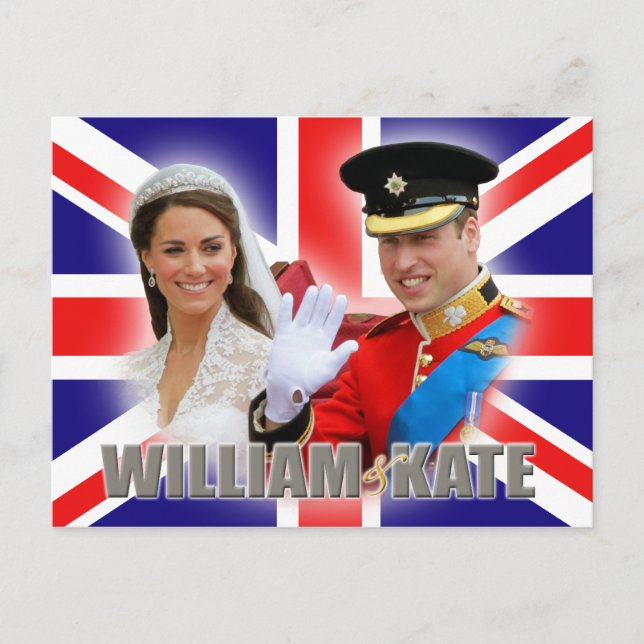 Postal Prince William & Catherine Postcard (Anverso)