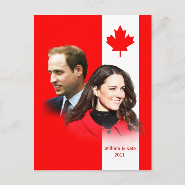 Postal Prince William - Postcard de Kate Middleton Canada (Anverso)