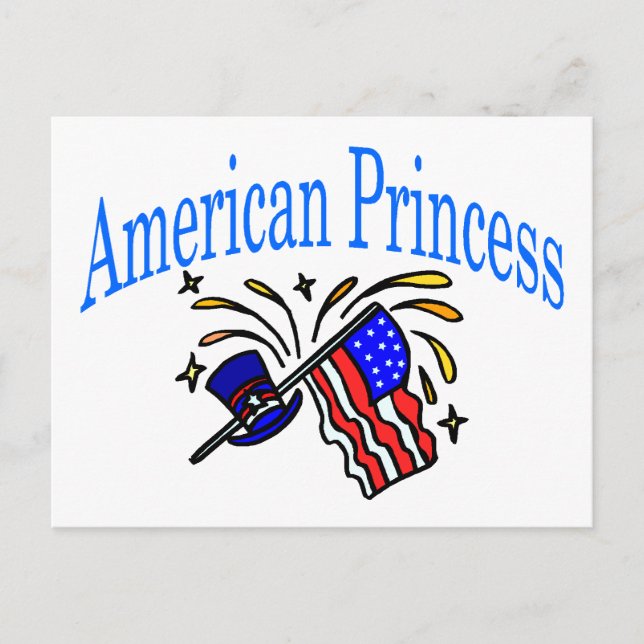 Postal Princesa Americana (Anverso)