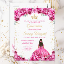 Princesa ardiente Floral Quinceañera