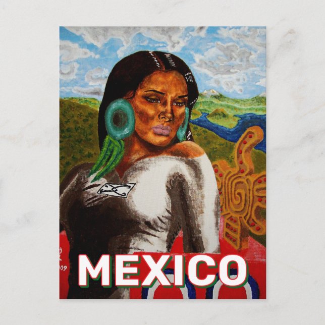 Postal Princesa Atotoztli de Culhuacan (Anverso)