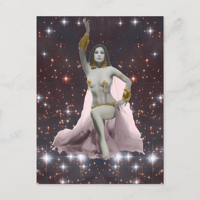 Postal Princesa Banu, bailarina de Belly cósmicos (Anverso)