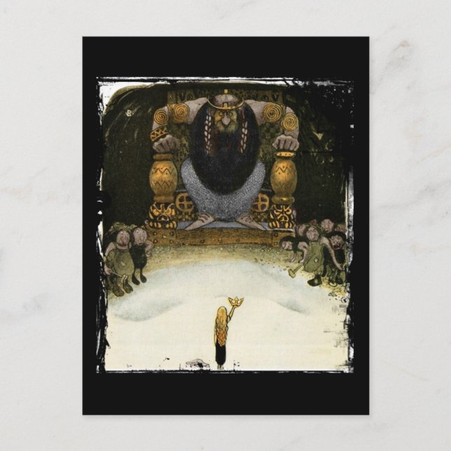 Postal Princesa con el Rey del Troll (Anverso)