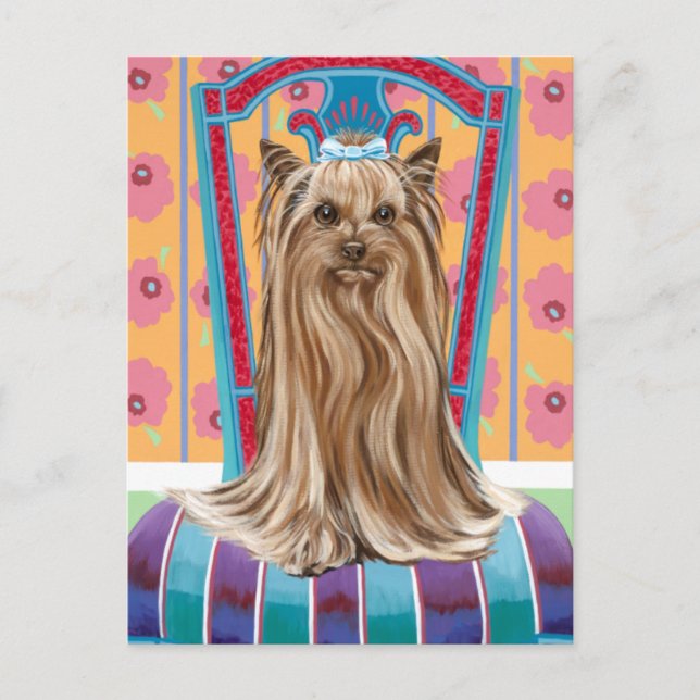 Postal Princesa Corona Yorkie (Anverso)