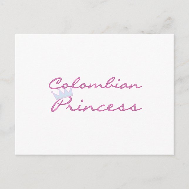 Postal Princesa de Colombia (Anverso)