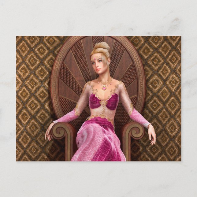 Postal Princesa de cuento de hadas (Anverso)
