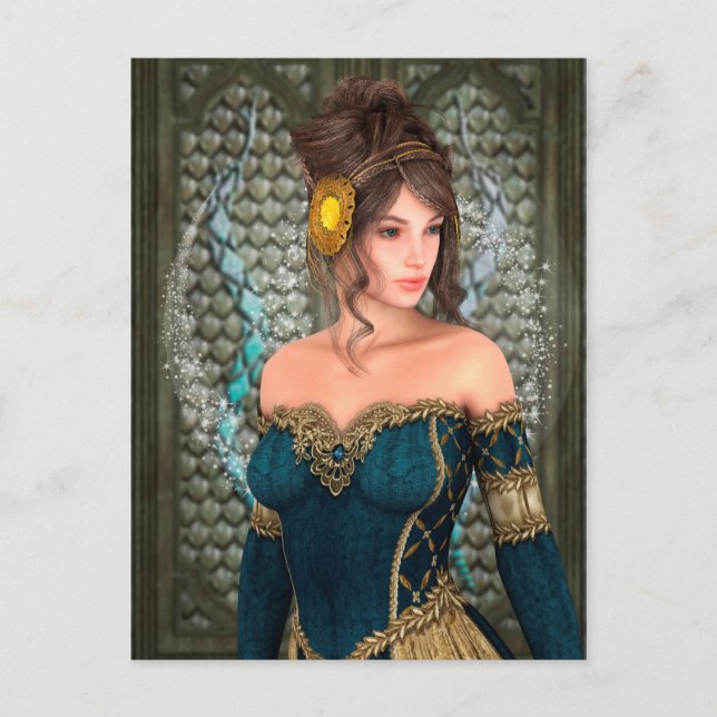 Postal Princesa de cuento de hadas (Anverso)