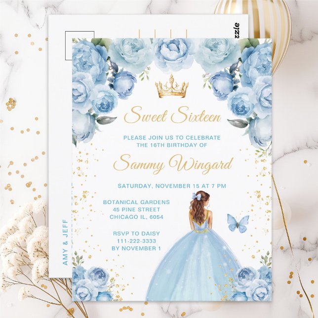 Postal Princesa de Cumpleaños Dulces Dieciséis con Cabell (Subido por el creador)