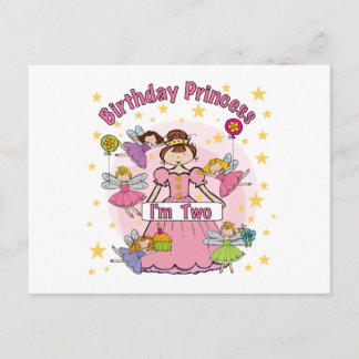 Postal Princesa de Cumpleaños Soy dos camisetas y regalos