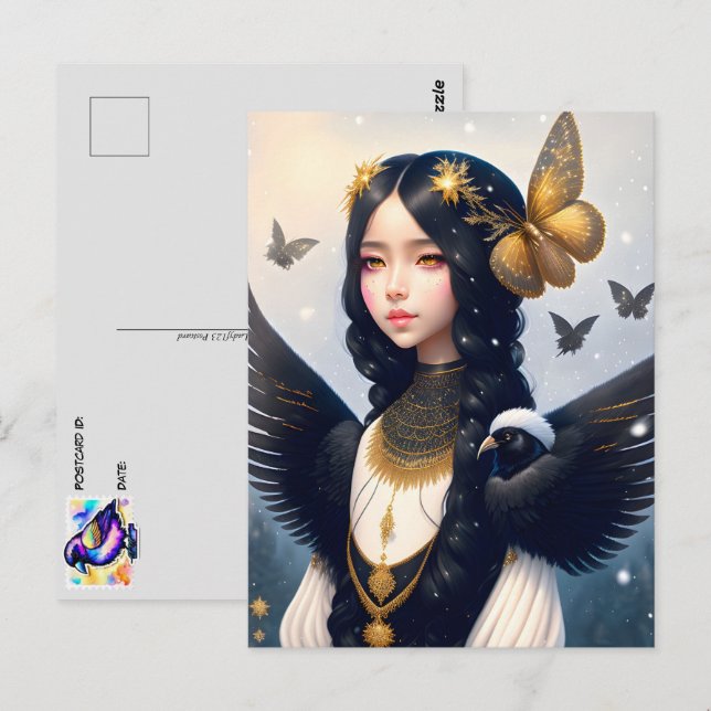 Postal Princesa de gallo, Posttravesía (Anverso / Reverso)