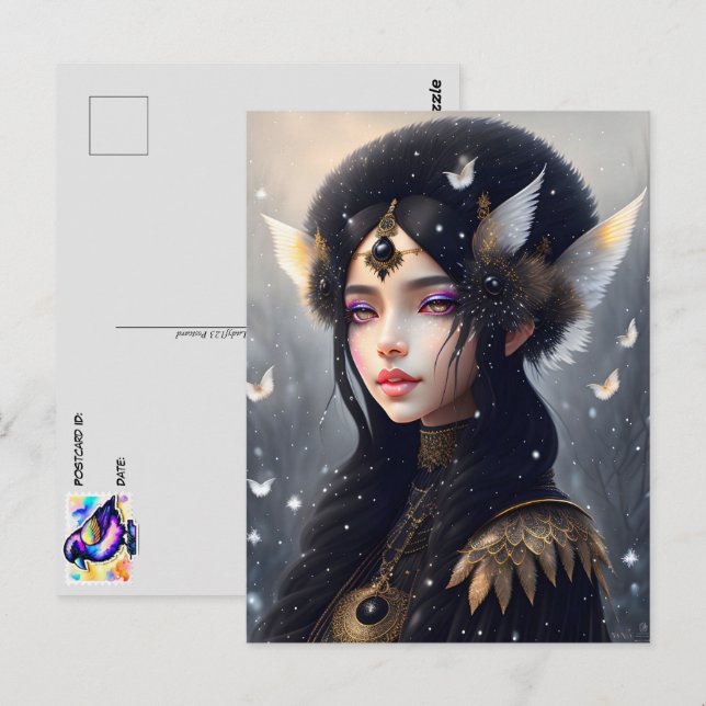 Postal Princesa de gallo, Posttravesía (Anverso / Reverso)
