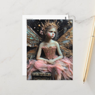 Postal Princesa de hadas enojada