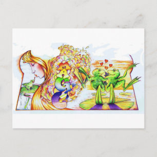 Postal Princesa de la rana