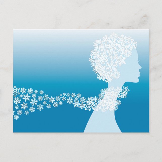 Postal princesa de nieve (Anverso)