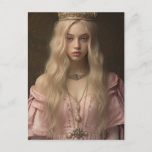 Postal Princesa de rosa
