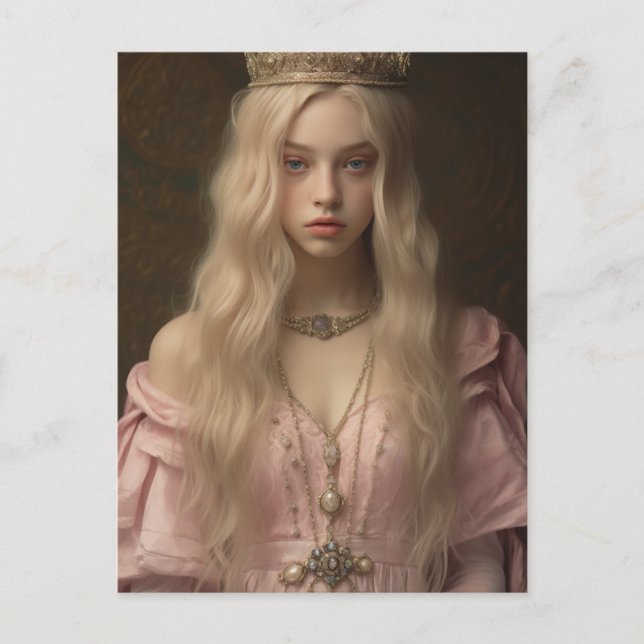 Postal Princesa de rosa (Anverso)