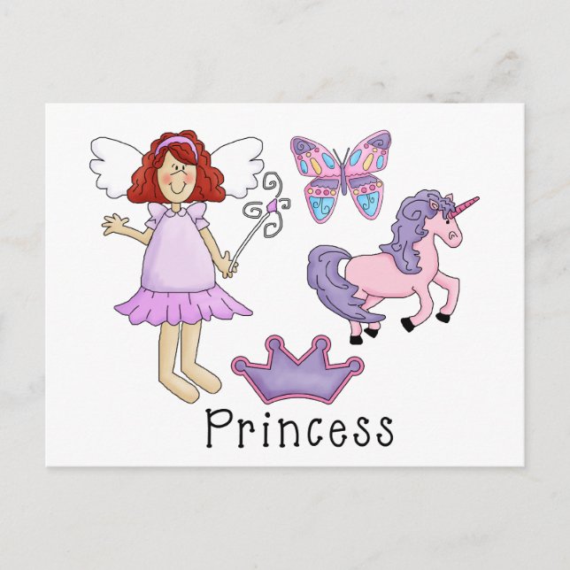 Postal Princesa de Unicorn (Anverso)