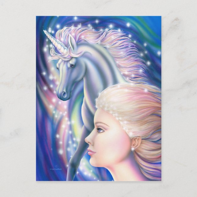 Postal Princesa de Unicorn (Anverso)