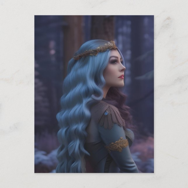 Postal Princesa en el bosque (Anverso)