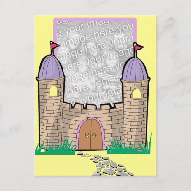 Postal ¡Princesa en su propio castillo! (Anverso)