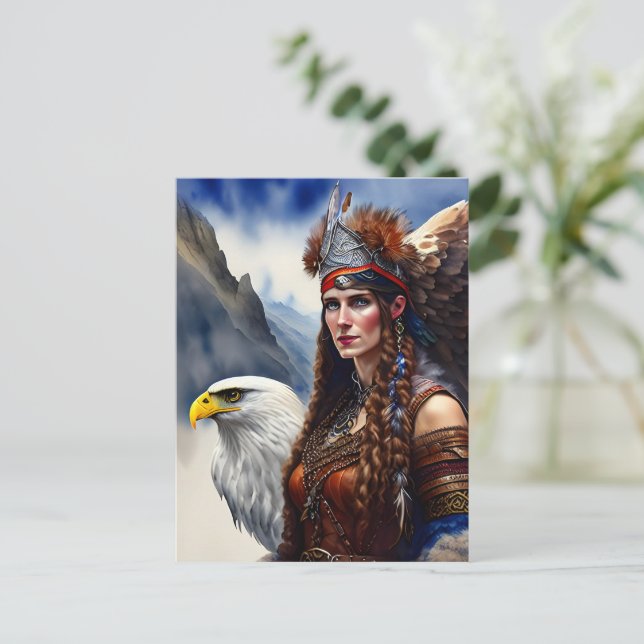 Postal Princesa guerrera de Estados Unidos (Anverso de pie)