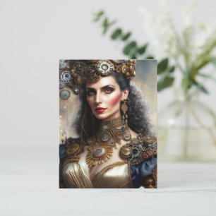 Postal Princesa guerrera de Steampunk