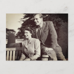 Postal Princesa Isabel II Príncipe Felipe