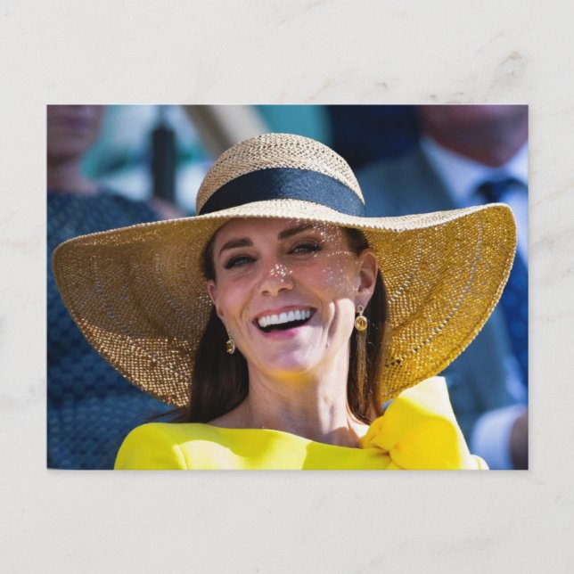 Postal Princesa Kate amarilla (Anverso)