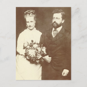 Postal PRINCESA LOUISE de Saxe-Coburg-Gotha y esposa #005